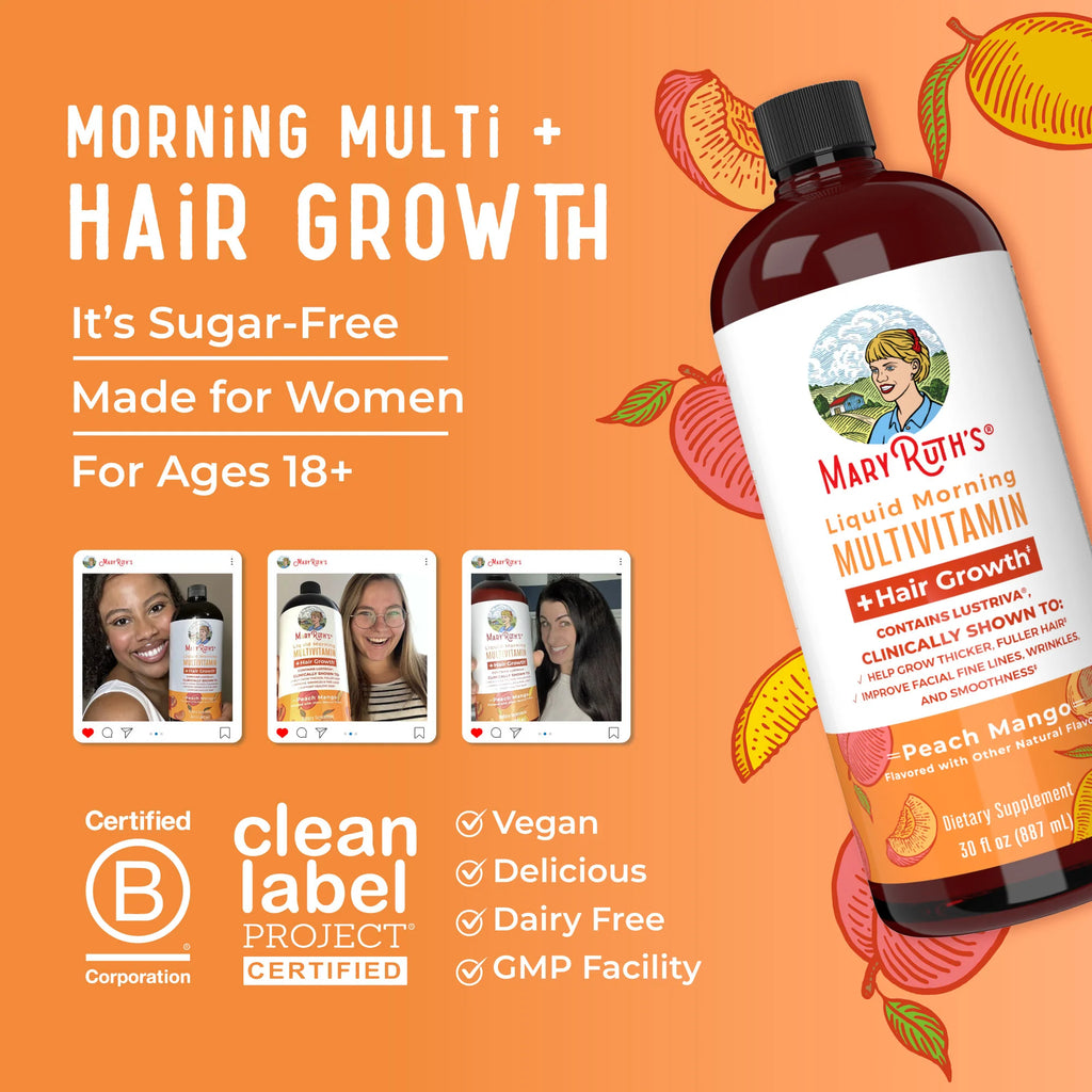 MaryRuth's Liquid Morning Multivitamin + Hair Growth